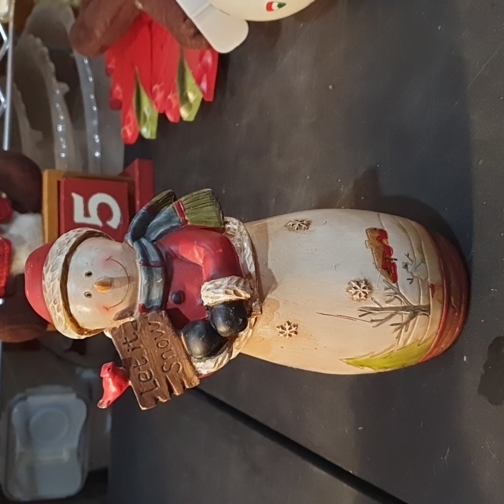 💜 Vintage snowman Christmas decor